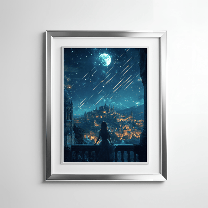 City of Falling Stars Premium Luster Poster - Milady's Mythical Market