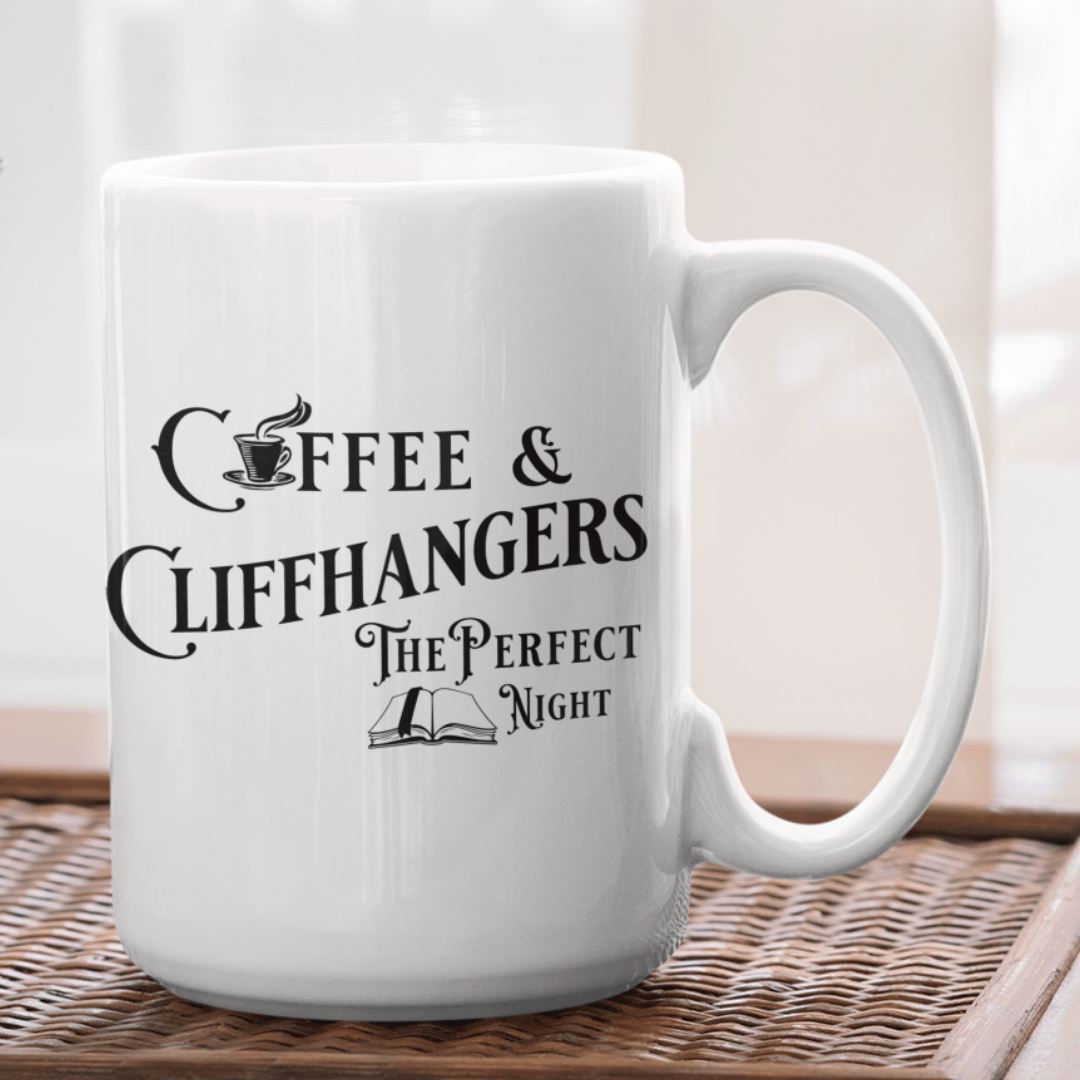 Coffee & Cliffhangers 15oz Mug - Milady's Mythical Market