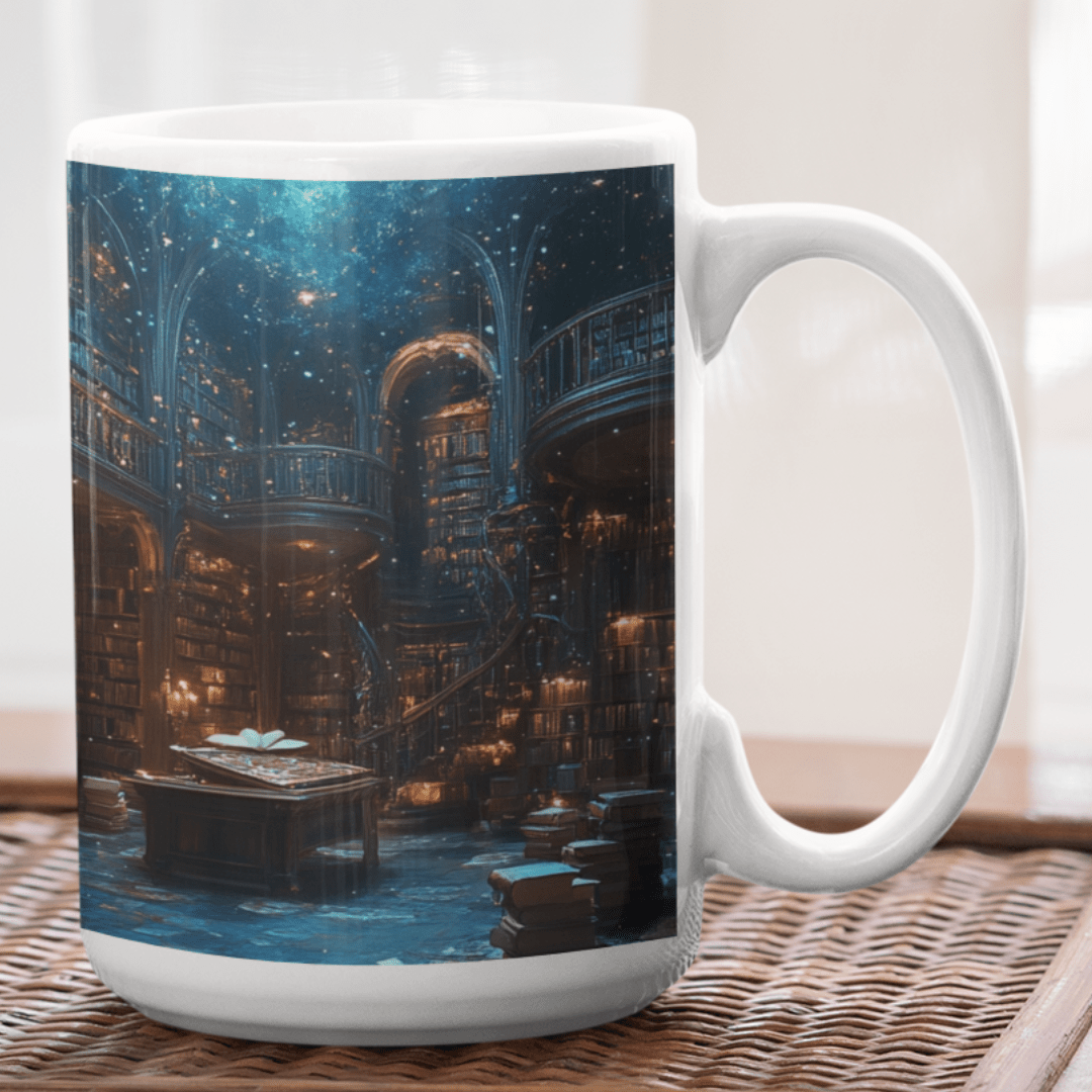 Enchanted Library 15 oz Mug - Milady's Mythical Market