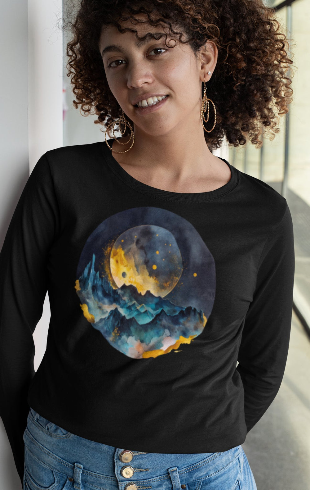 Enchanted Moon Long Sleeve Tee - Milady's Mythical Market