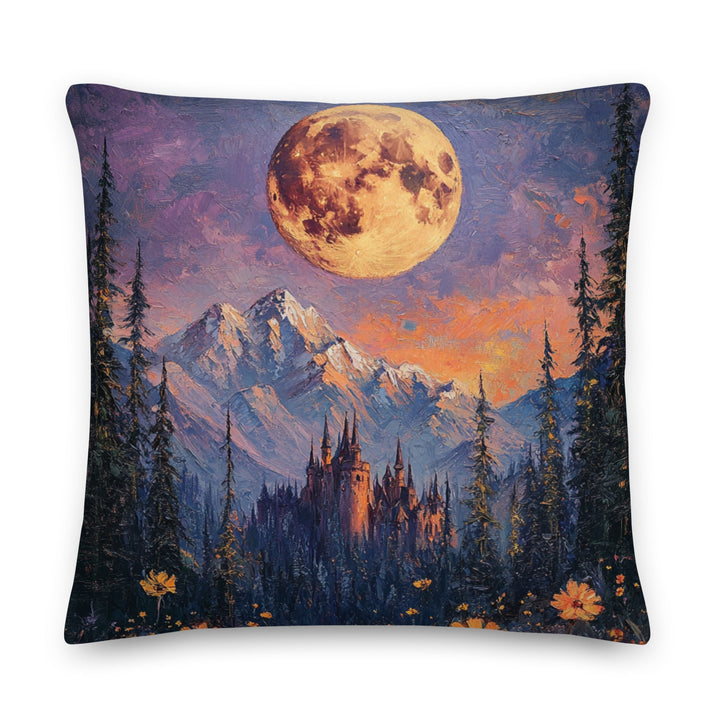 Harvest Moon Pillow | 22"x22" Oversized Fantasy Throw Pillow - Milady's Mythical Market
