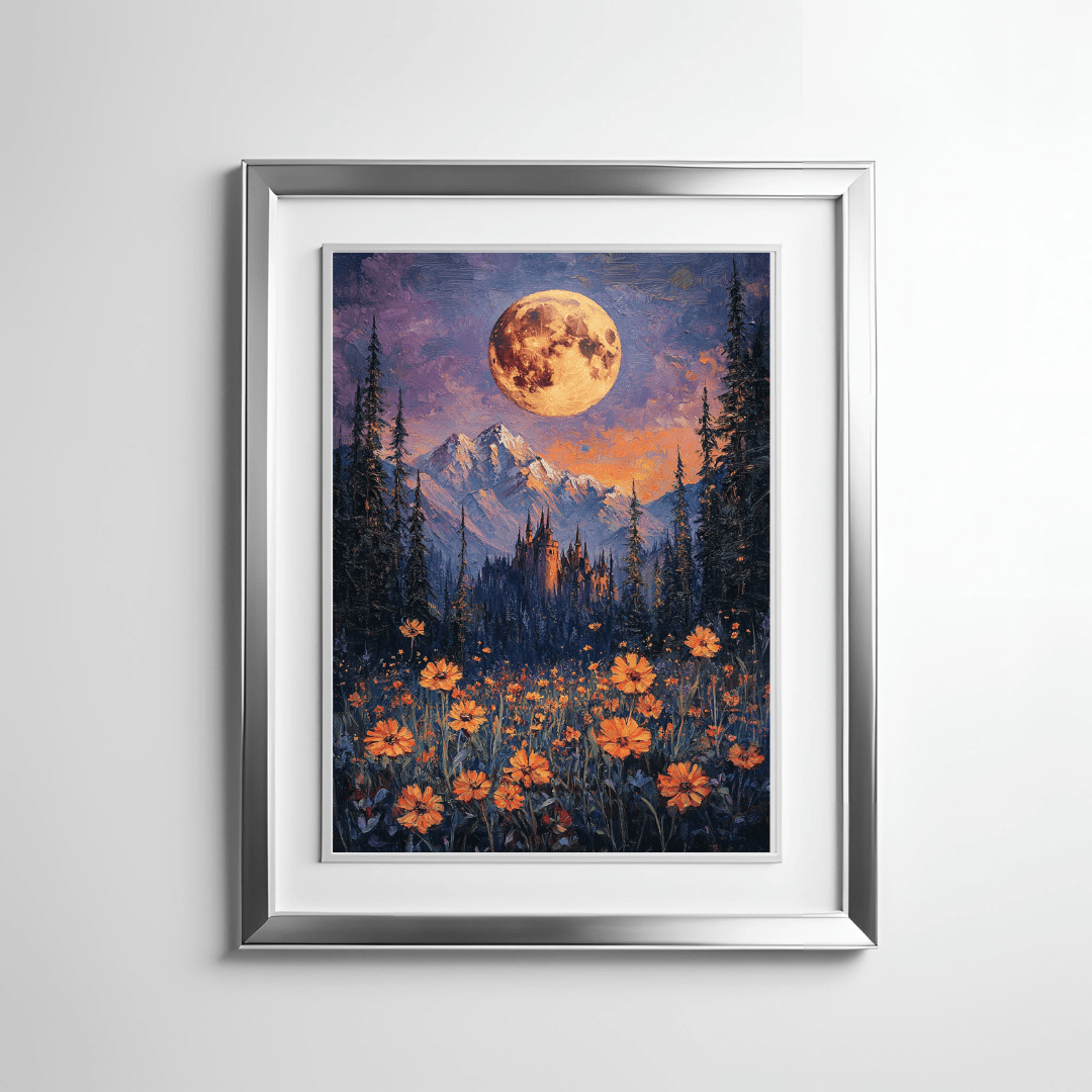 Harvest Moon Premium Luster Poster - Milady's Mythical Market