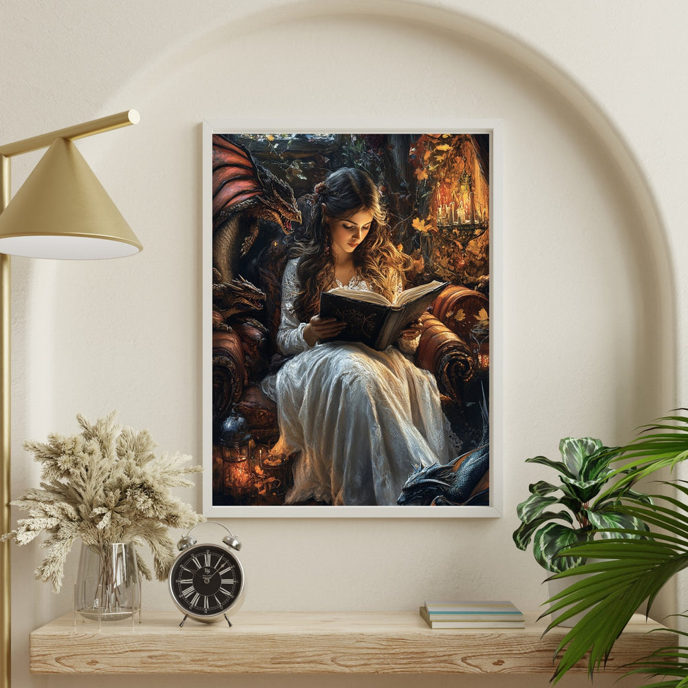 Lost in a Book Premium Luster Poster - Milady's Mythical Market