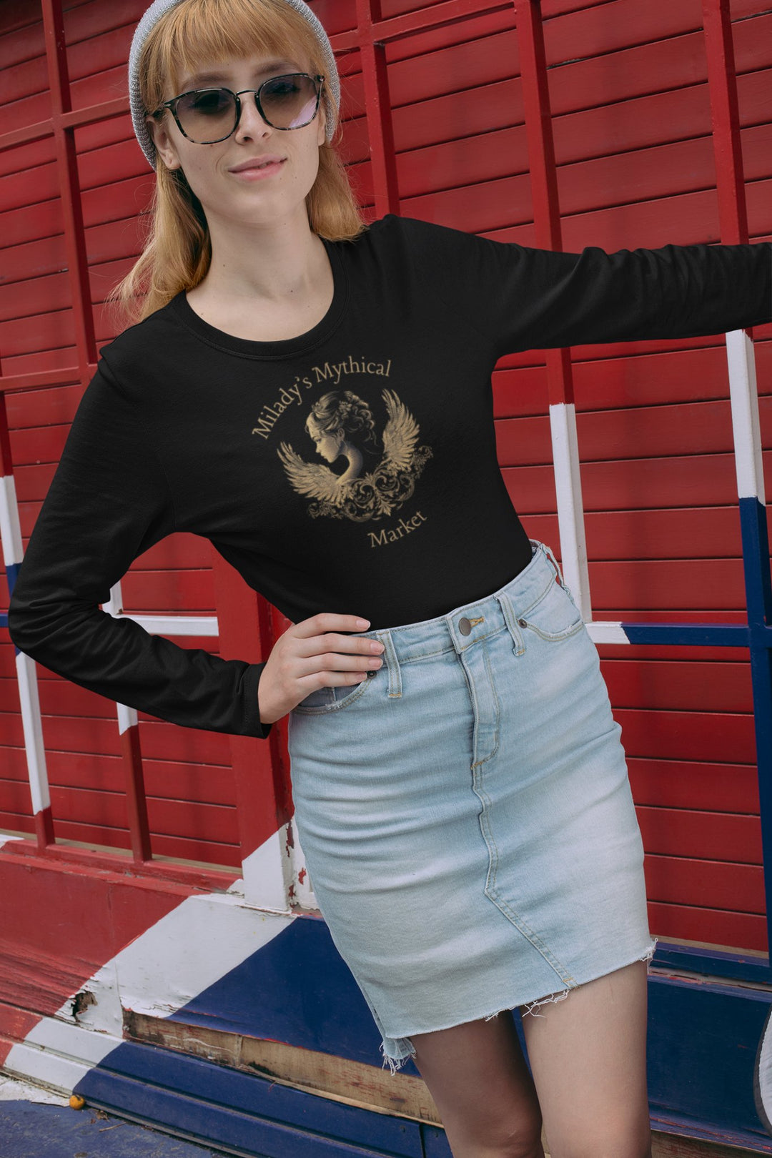 Milady's Mythical Market Long Sleeve Tee - Milady's Mythical Market