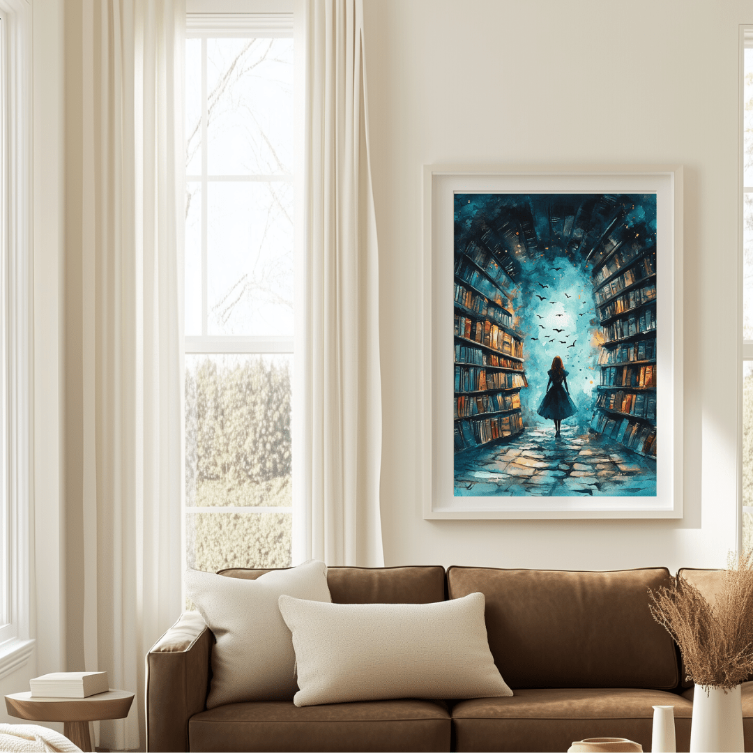 Stepping Into a Story Premium Poster - Milady's Mythical Market