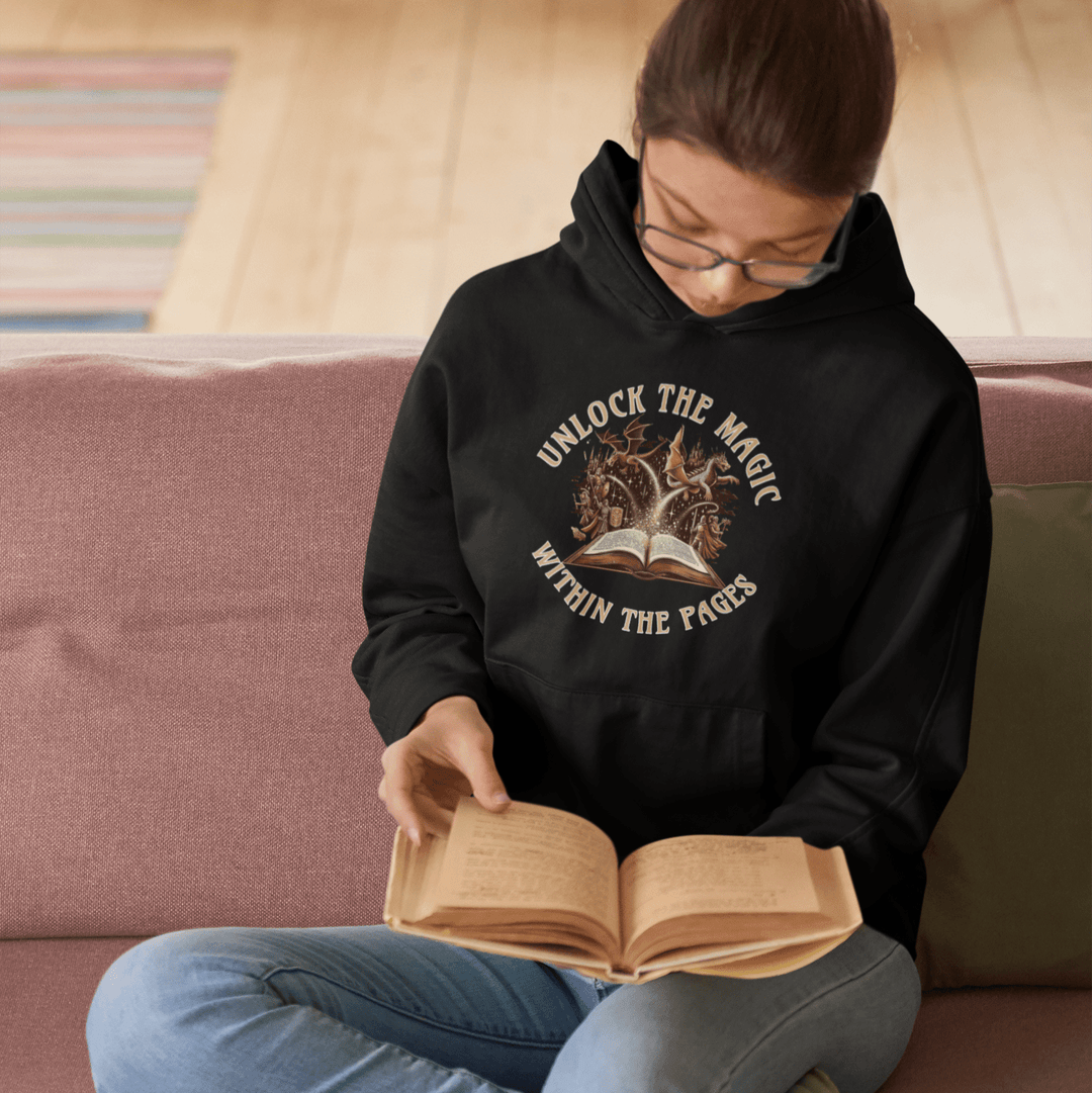 Unlock The Magic Within The Pages Hoodie - Milady's Mythical Market