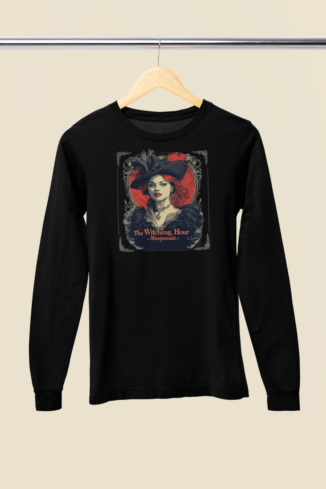 Witching Hour Masquerade Long Sleeve Tee - Milady's Mythical Market