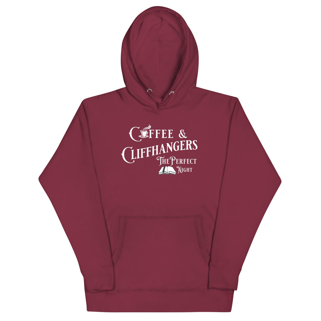 Coffee & Cliffhangers Hoodie - Milady's Mythical Market