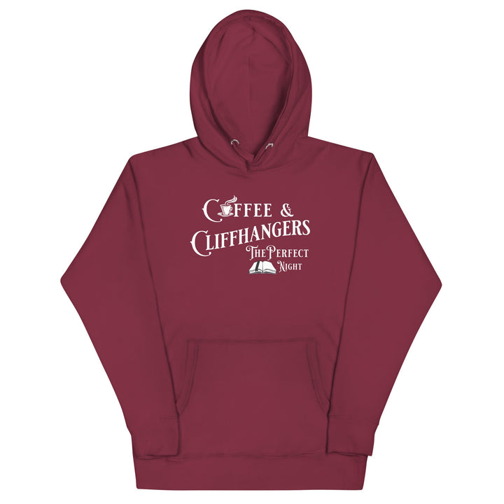 Coffee & Cliffhangers Hoodie - Milady's Mythical Market