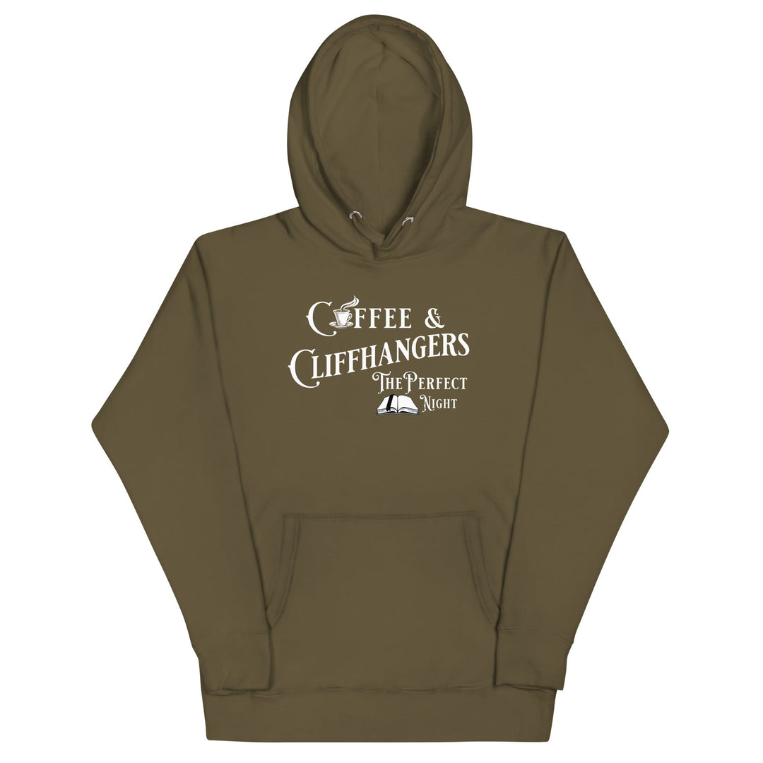 Coffee & Cliffhangers Hoodie - Milady's Mythical Market