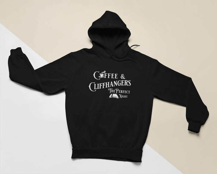 Coffee & Cliffhangers Hoodie - Milady's Mythical Market