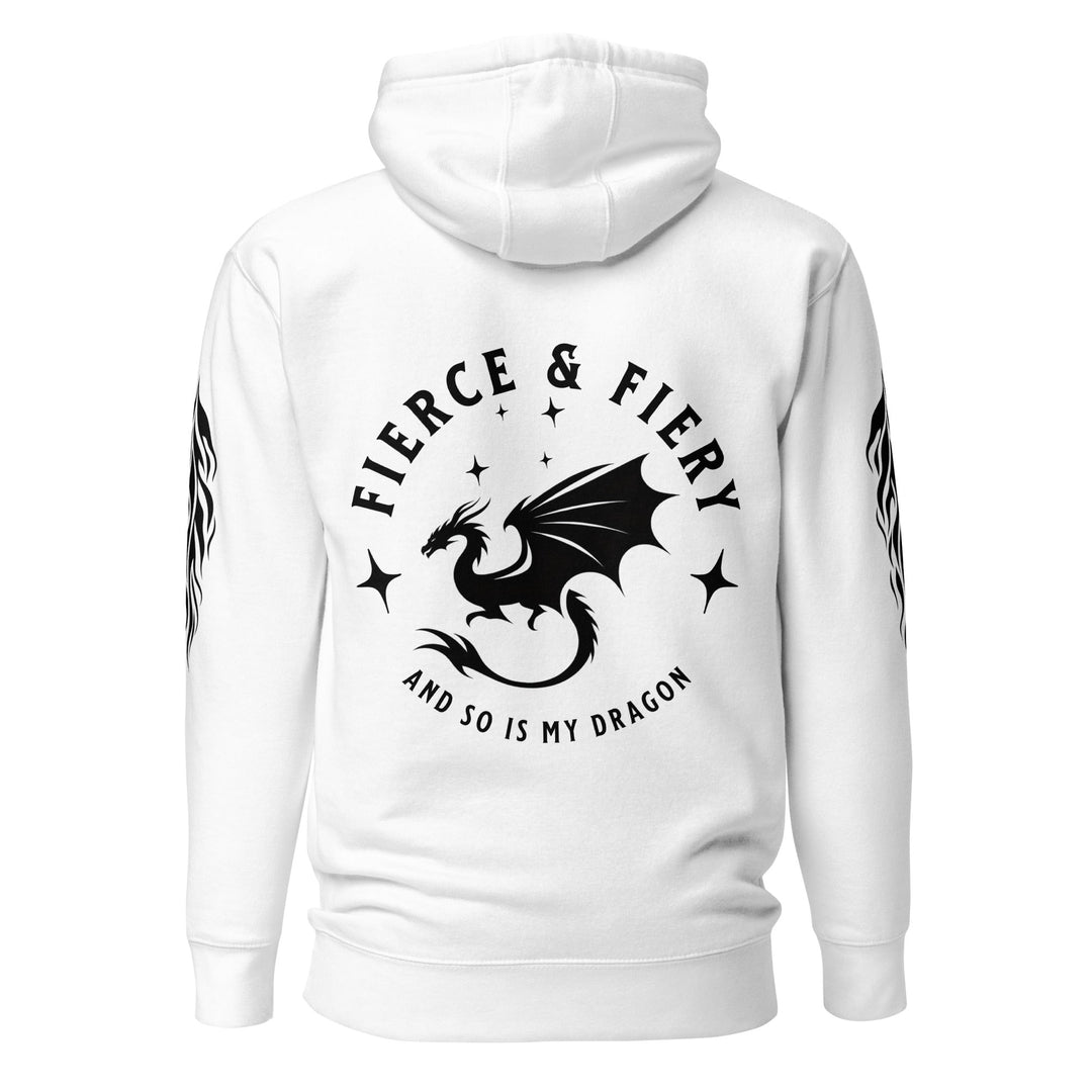 Fierce & Fiery Premium Hoodie - [Black Font/Logo] - Milady's Mythical Market