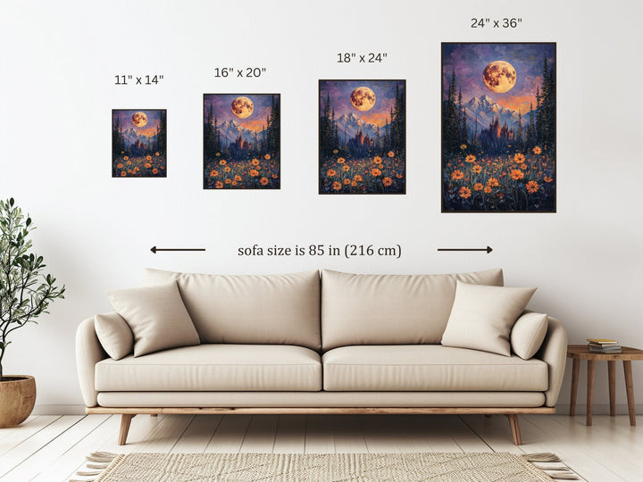 Harvest Moon Premium Luster Poster - Milady's Mythical Market