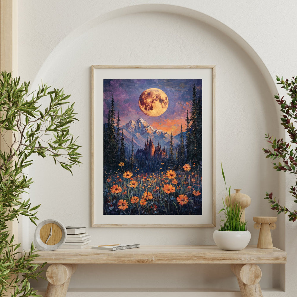 Harvest Moon Premium Luster Poster - Milady's Mythical Market