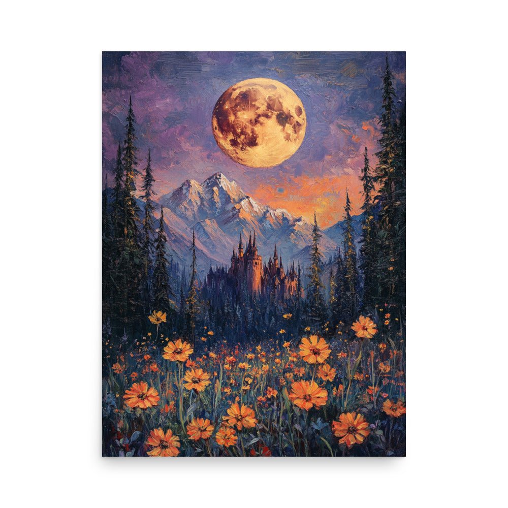 Harvest Moon Premium Luster Poster - Milady's Mythical Market