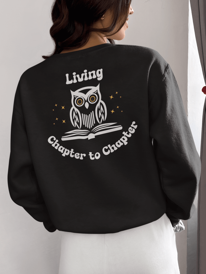 Living Chapter to Chapter Crewneck Sweatshirt - Read Til Dawn