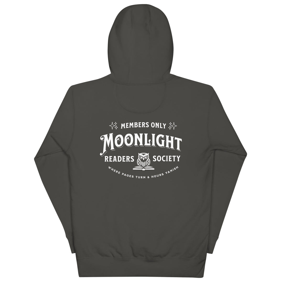 Moonlight Readers Society [Back Print] Premium Hoodie - Read Til Dawn