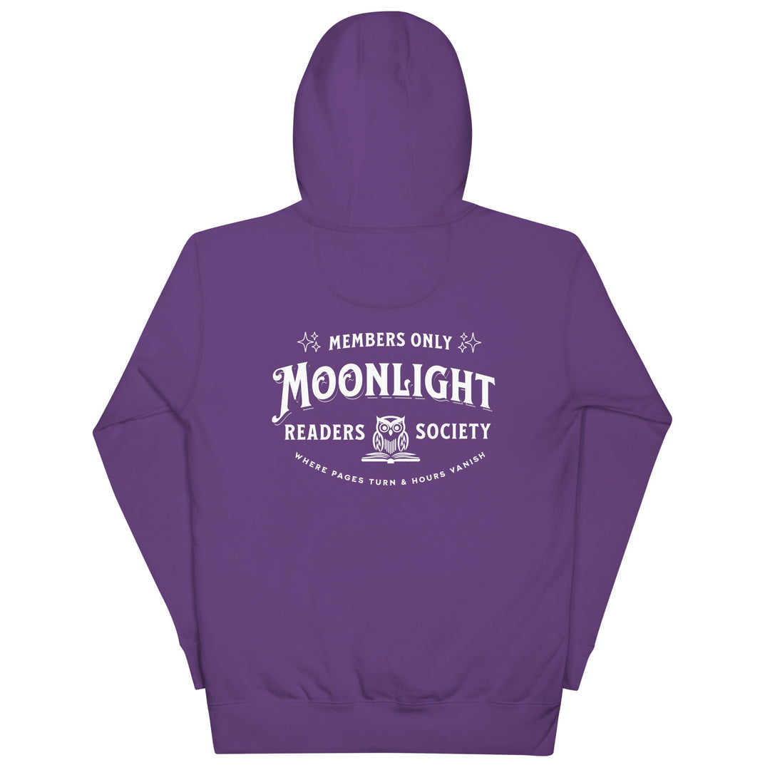 Moonlight Readers Society [Back Print] Premium Hoodie - Read Til Dawn
