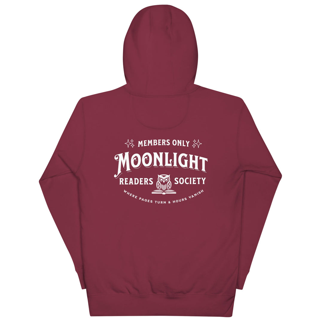 Moonlight Readers Society [Back Print] Premium Hoodie - Read Til Dawn