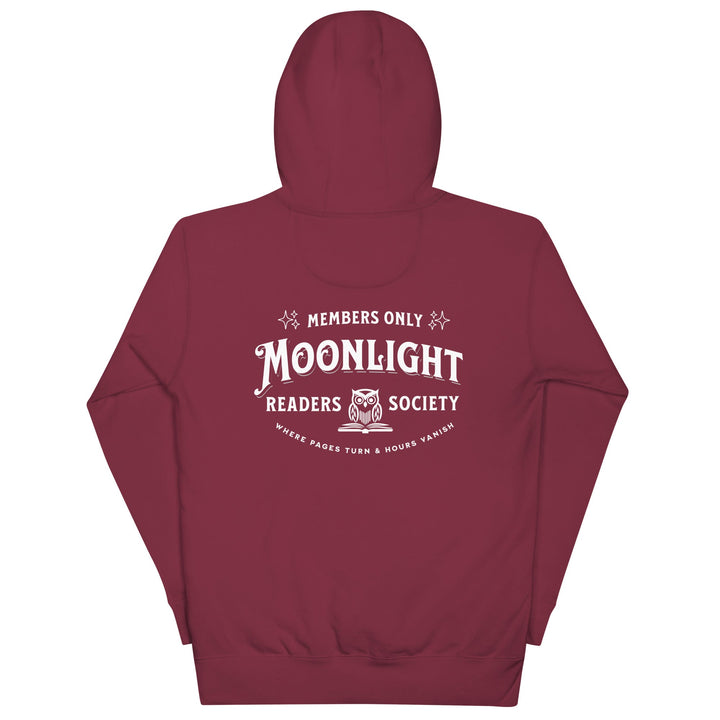 Moonlight Readers Society [Back Print] Premium Hoodie - Read Til Dawn