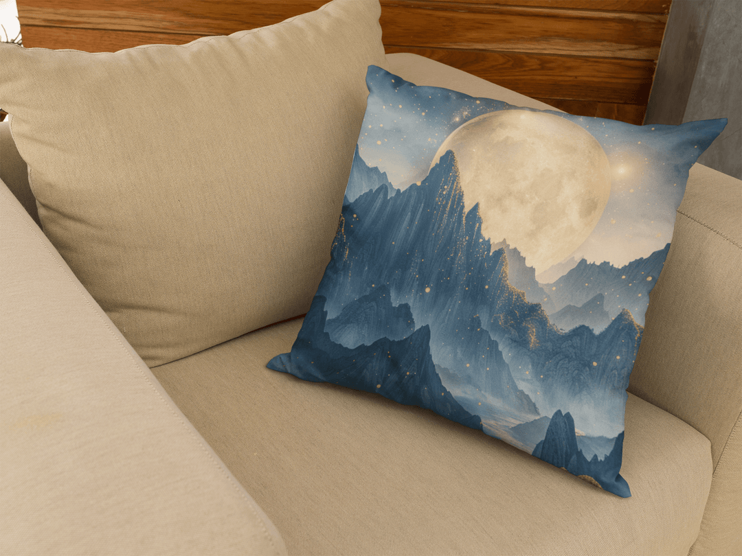 Moonlit Horizons Oversized Pillow | 22"x22" Oversized Fantasy Throw Pillow - Milady's Mythical Market