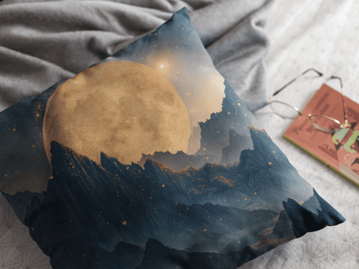 Moonlit Horizons Oversized Pillow | 22"x22" Oversized Fantasy Throw Pillow - Milady's Mythical Market