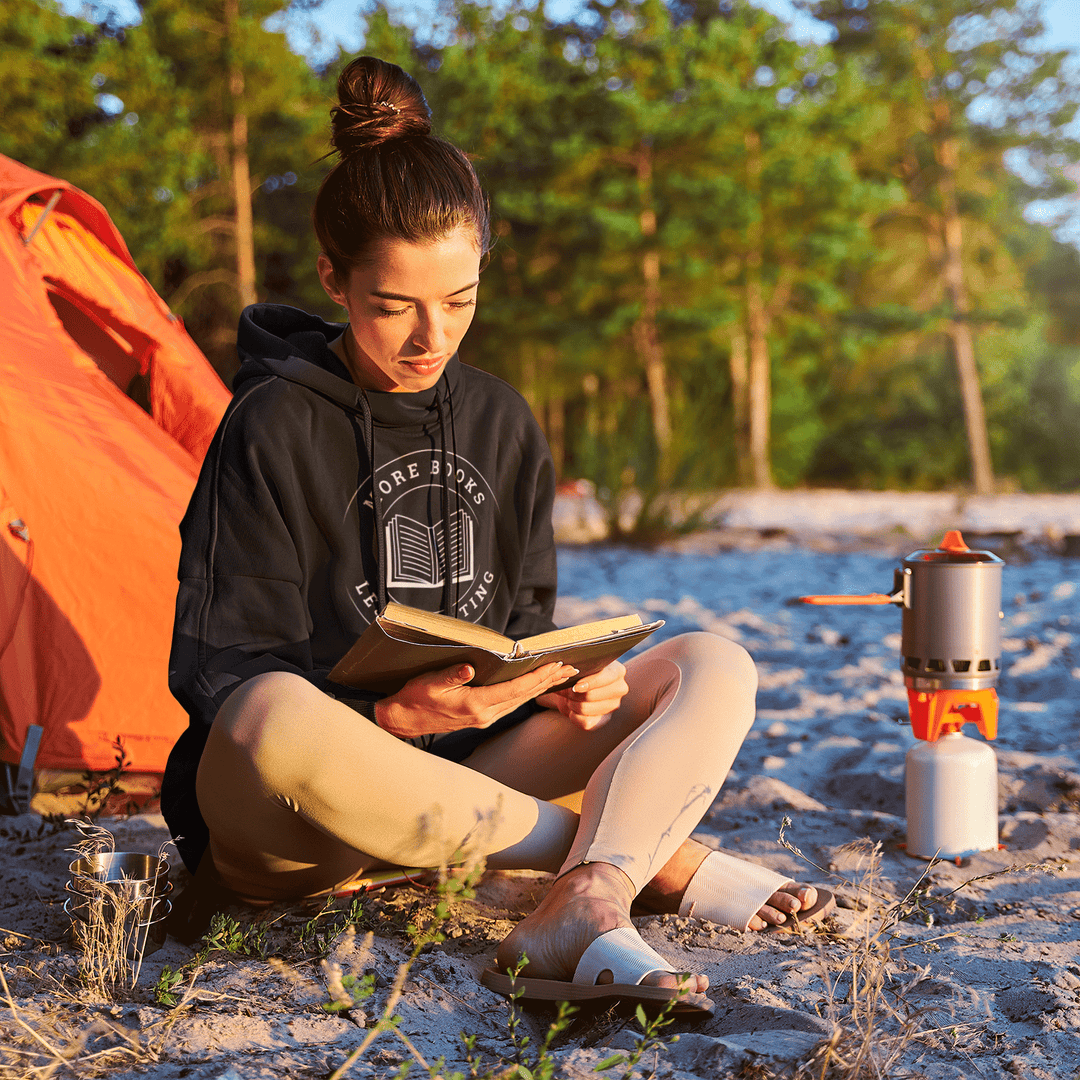 More Books Less Adulting Premium Hoodie - Read Til Dawn