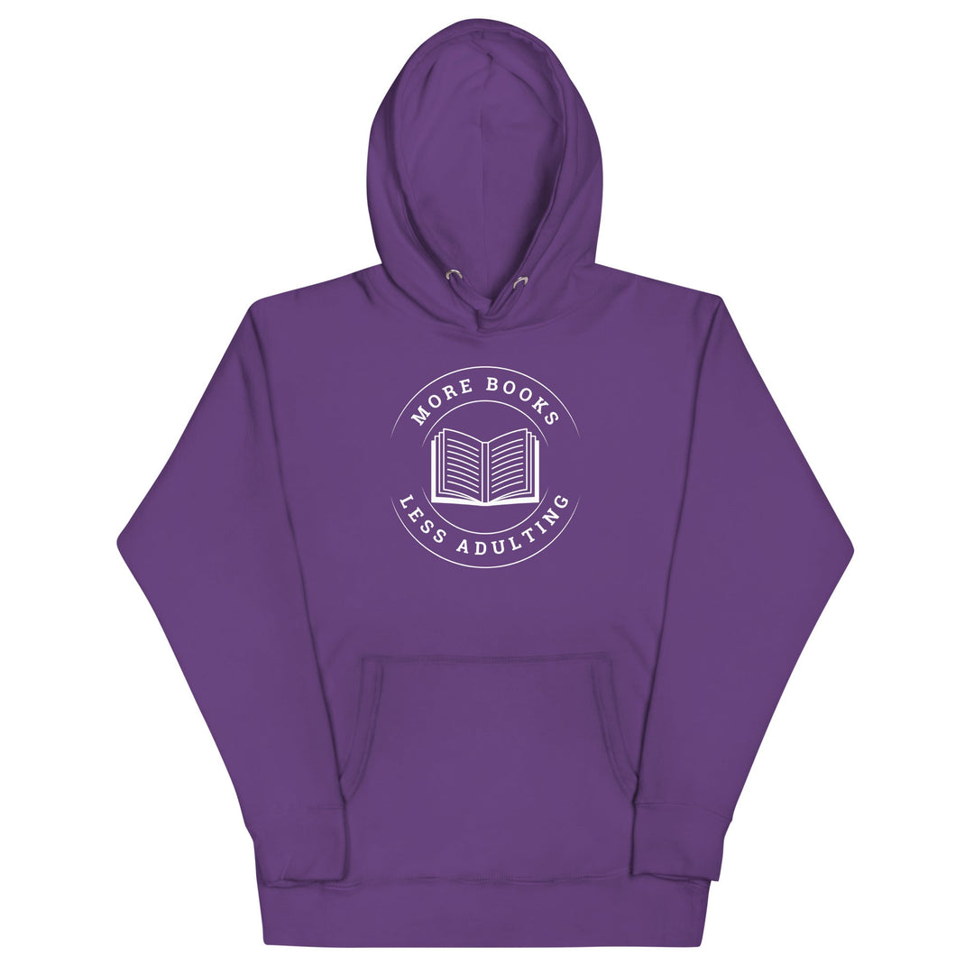 More Books Less Adulting Premium Hoodie - Read Til Dawn
