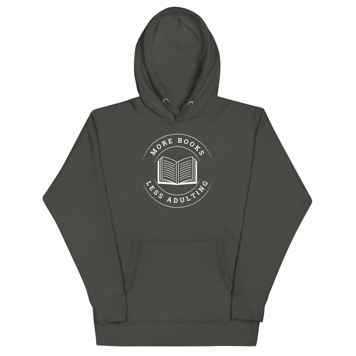 More Books Less Adulting Premium Hoodie - Read Til Dawn