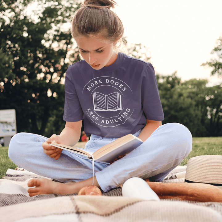More Books, Less Adulting T-Shirt - Read Til Dawn