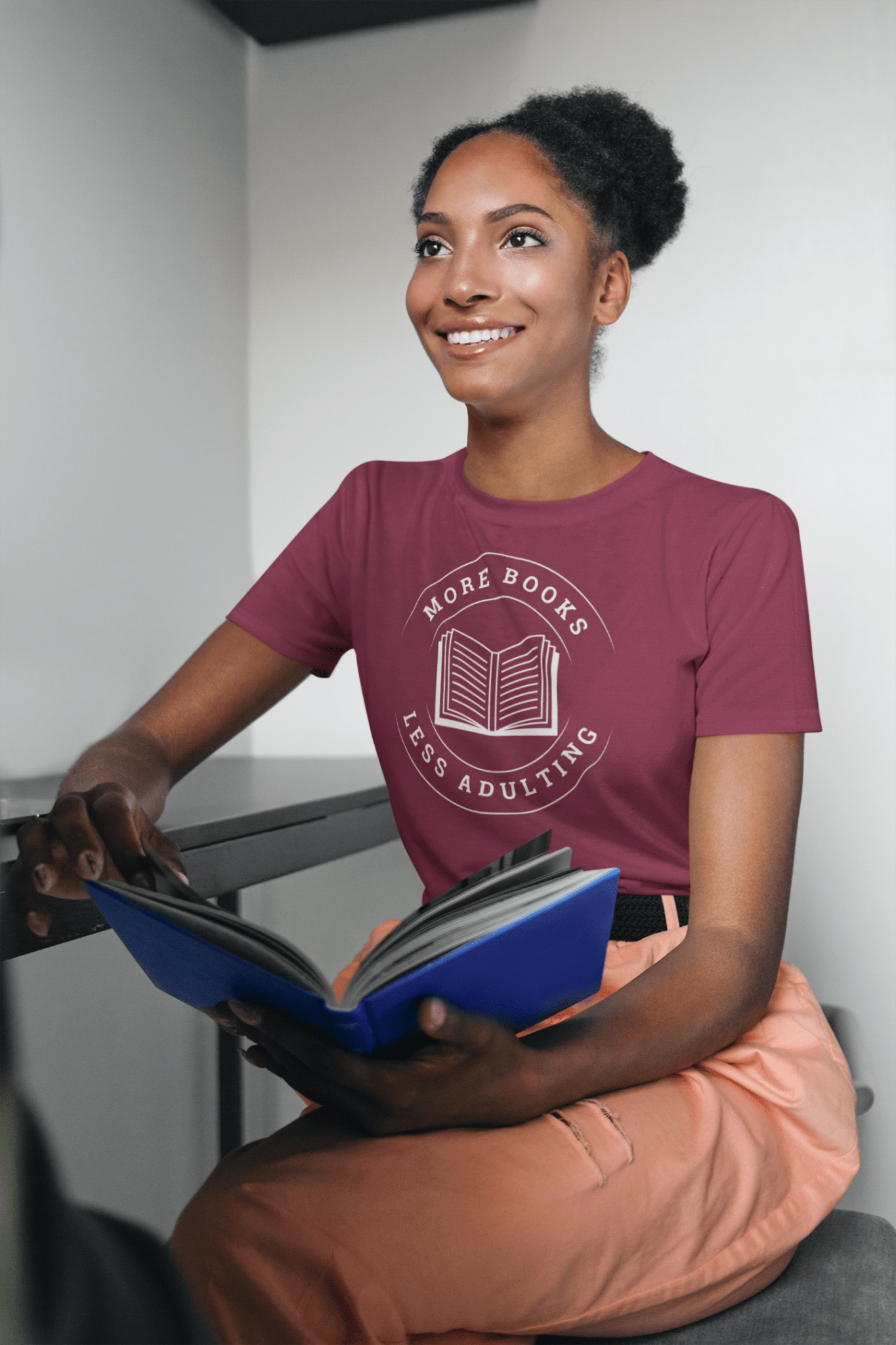 More Books, Less Adulting T-Shirt - Milady's Mythical Market