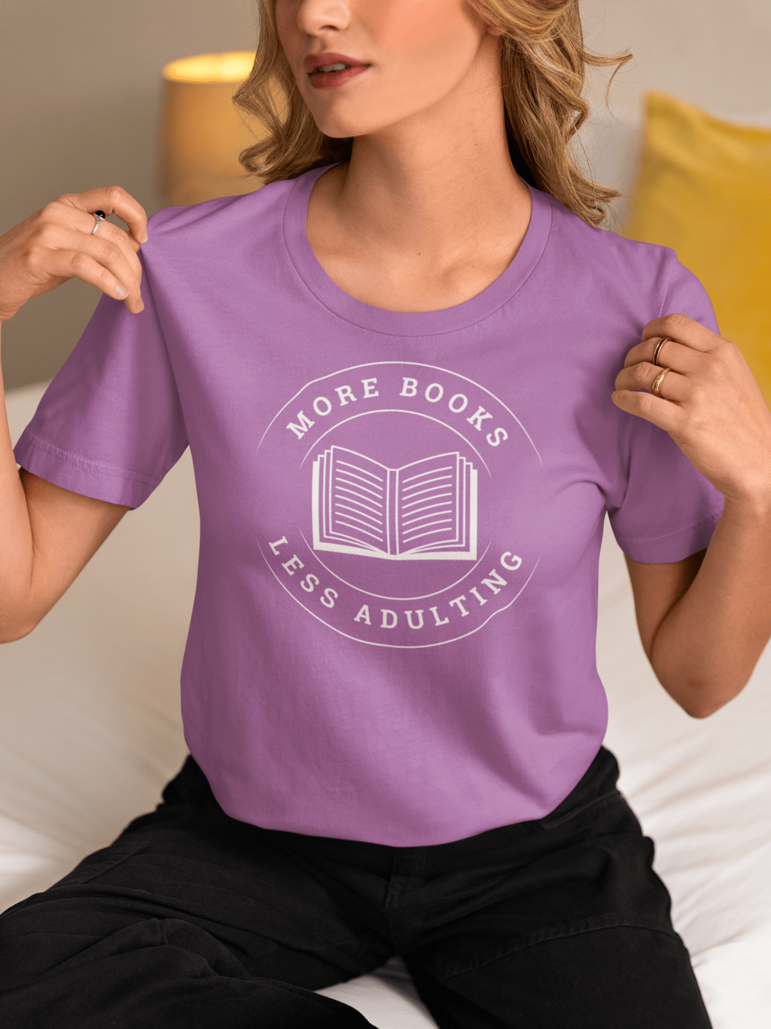 More Books, Less Adulting T-Shirt - Milady's Mythical Market