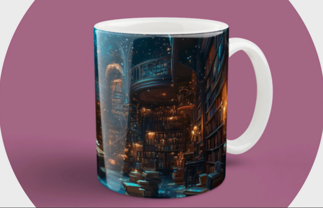 Enchanted Library 15 oz Mug