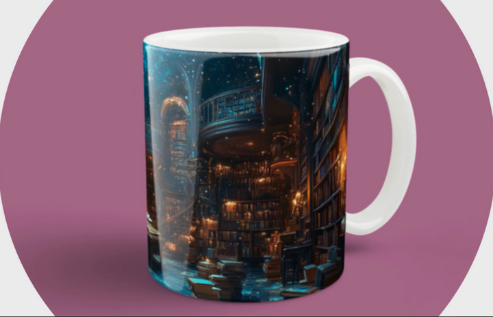 Enchanted Library 15 oz Mug
