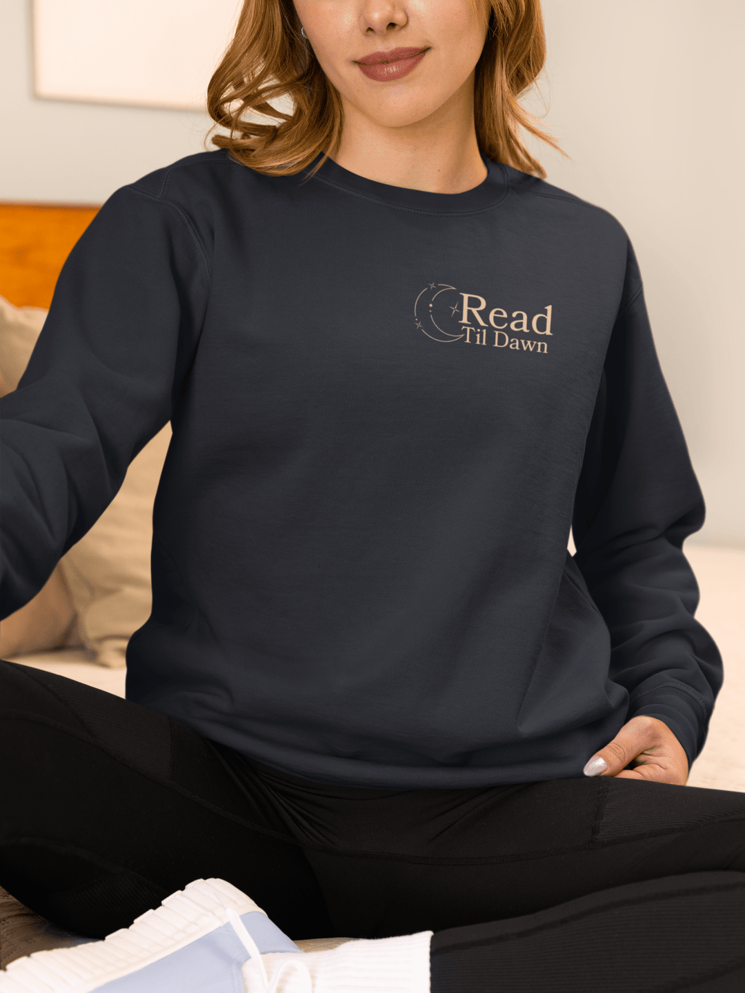 Read Til Dawn Crewneck Sweatshirt - Read Til Dawn