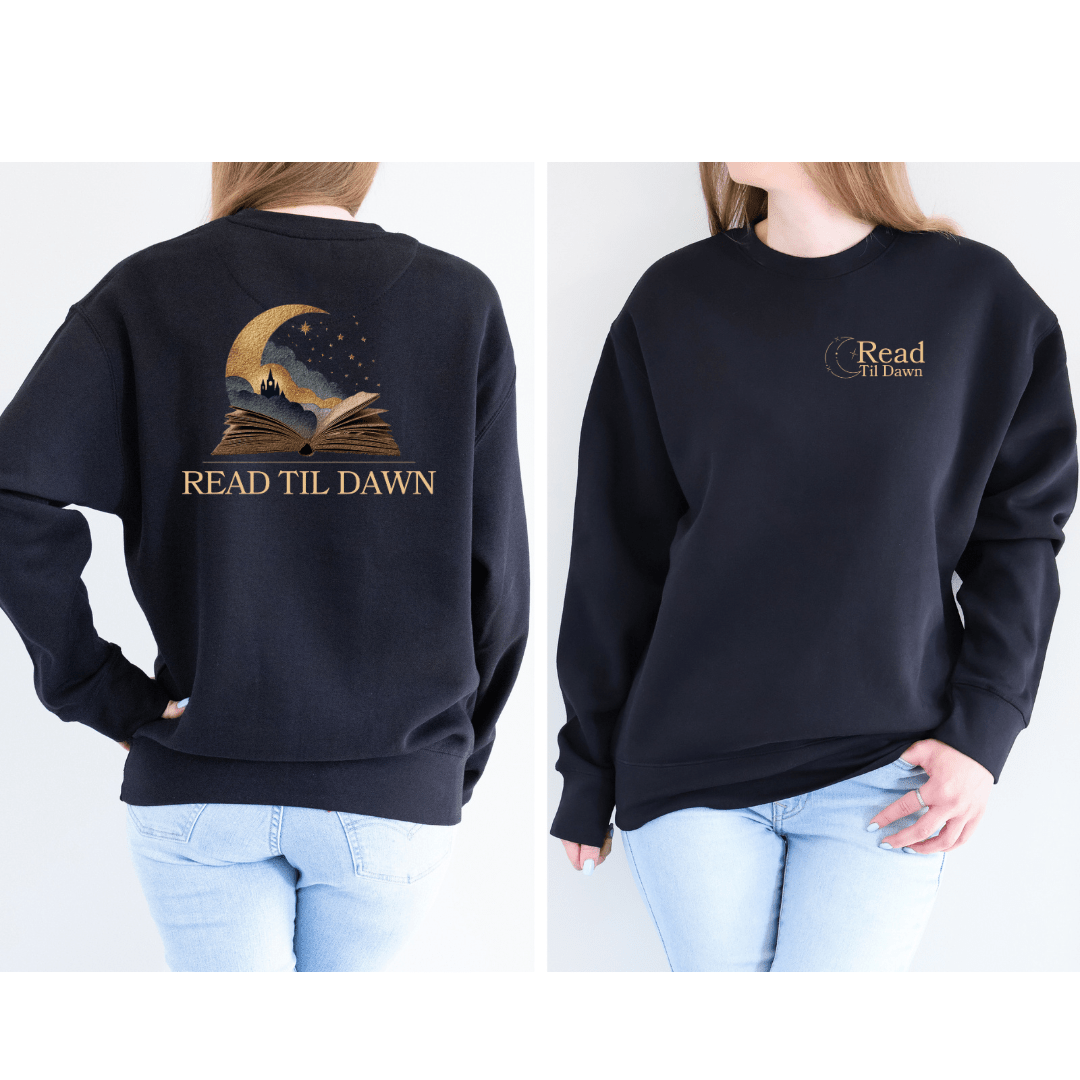 Read Til Dawn Crewneck Sweatshirt - Read Til Dawn