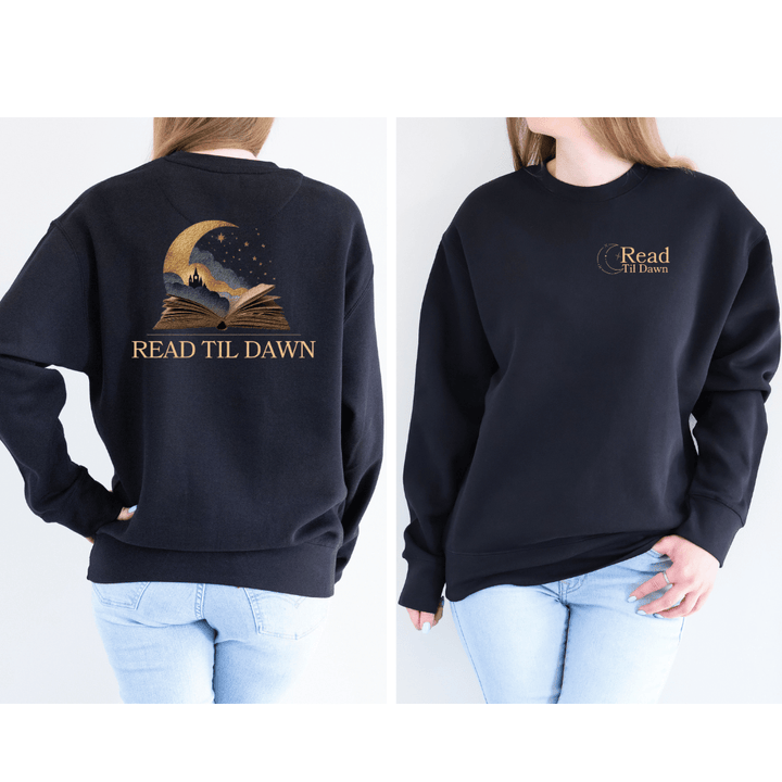 Read Til Dawn Crewneck Sweatshirt - Read Til Dawn