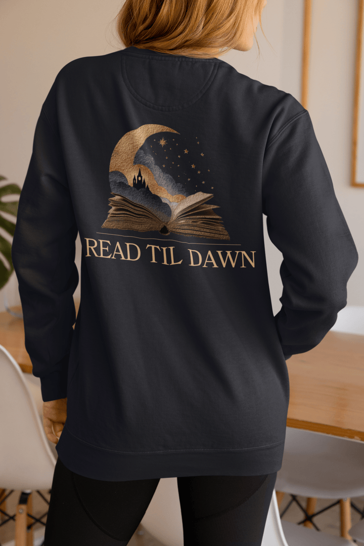 Read Til Dawn Crewneck Sweatshirt - Read Til Dawn