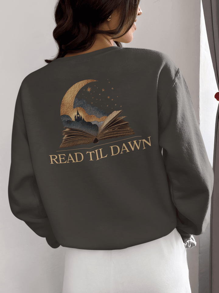 Read Til Dawn Crewneck Sweatshirt - Read Til Dawn