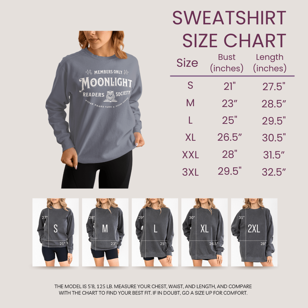 Read Til Dawn Crewneck Sweatshirt - Read Til Dawn