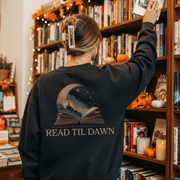 Read Til Dawn Crewneck Sweatshirt - Read Til Dawn