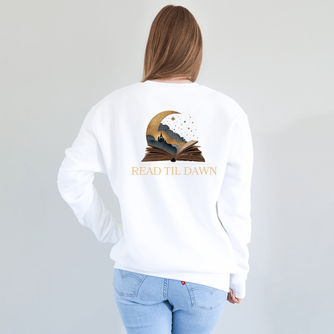 Read Til Dawn Crewneck Sweatshirt - Read Til Dawn