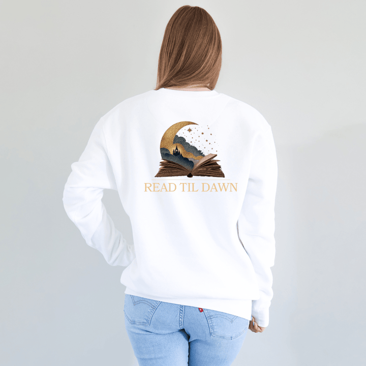 Read Til Dawn Crewneck Sweatshirt - Read Til Dawn