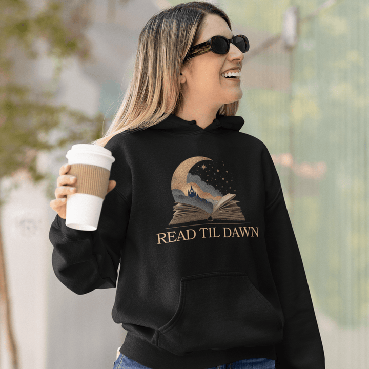 Read Til Dawn (Front Design) Premium Hoodie - Read Til Dawn