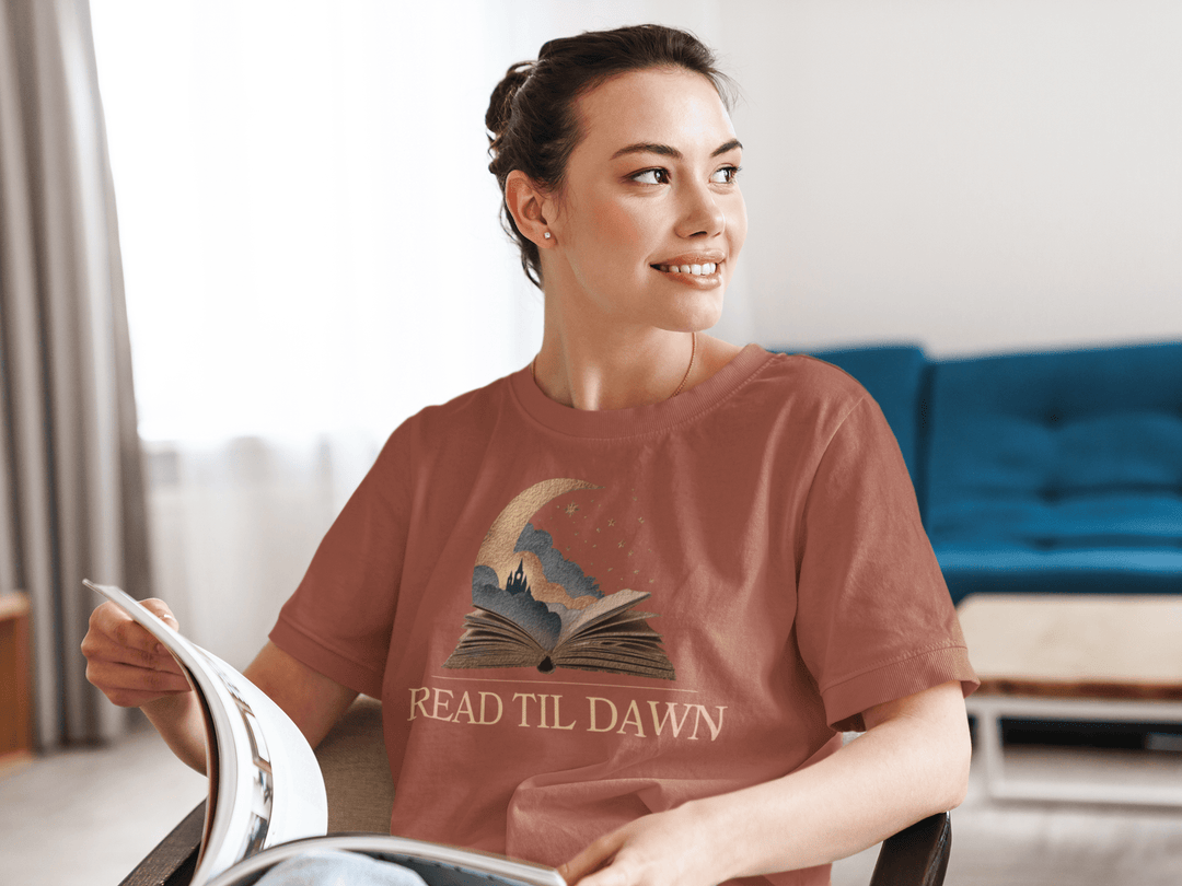 Read Til Dawn Long - Sleeve T-Shirt - Read Til Dawn