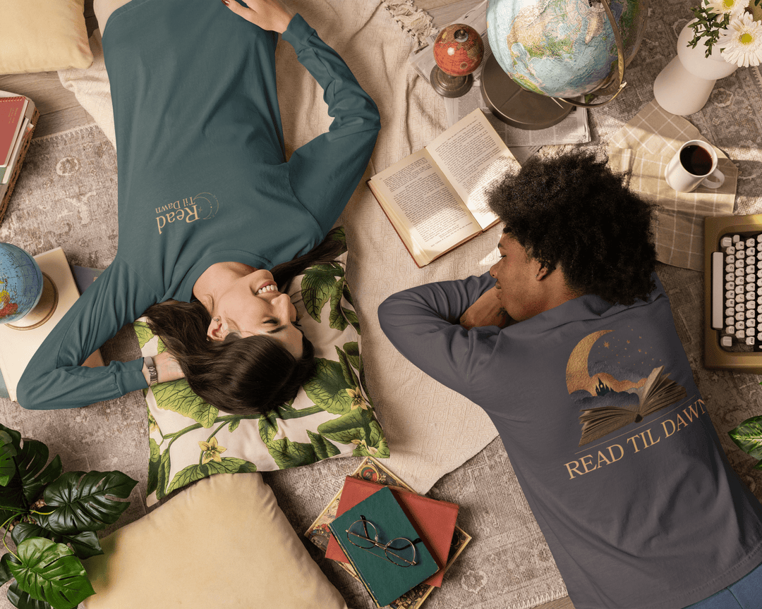 Read Til Dawn Long - Sleeve T-Shirt - Read Til Dawn