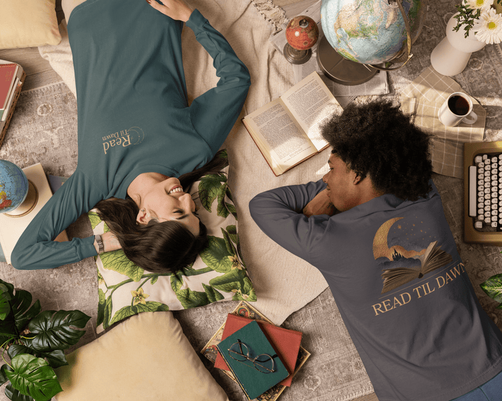 Read Til Dawn Long - Sleeve T-Shirt - Read Til Dawn
