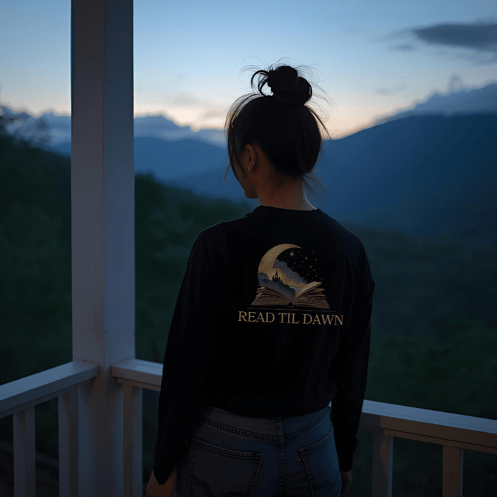 Read Til Dawn Long - Sleeve T-Shirt - Read Til Dawn