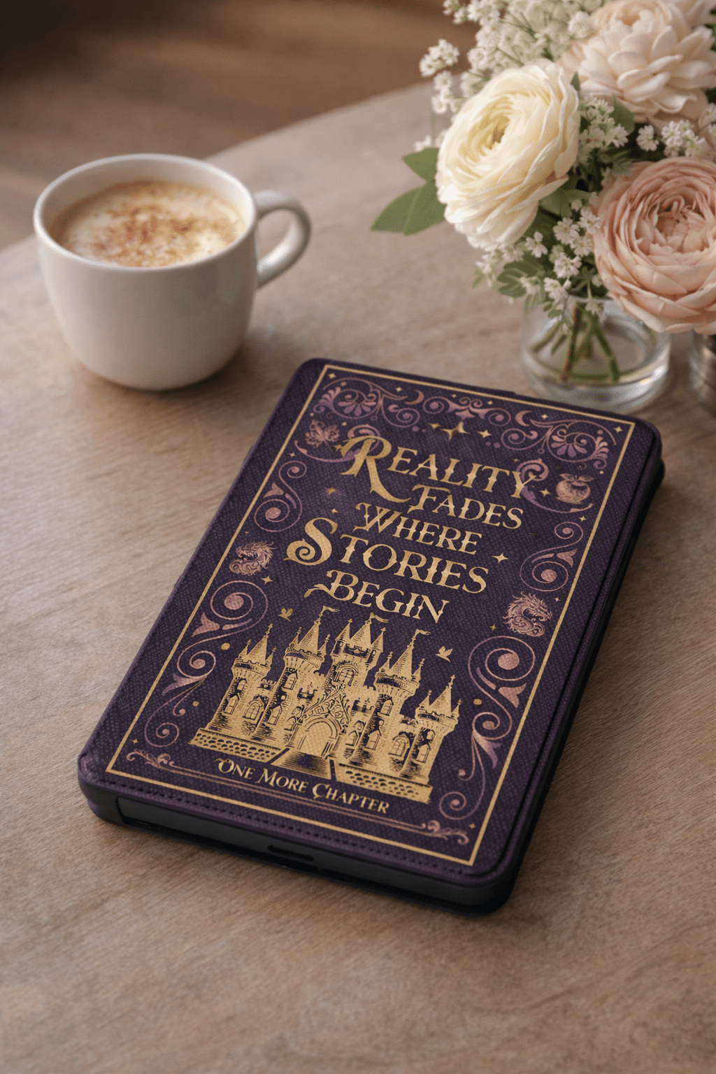 Reality Fades Where Stories Begin Kindle Case - Read Til Dawn