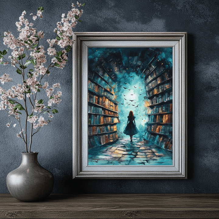 Stepping Into a Story Premium Poster - Milady's Mythical Market